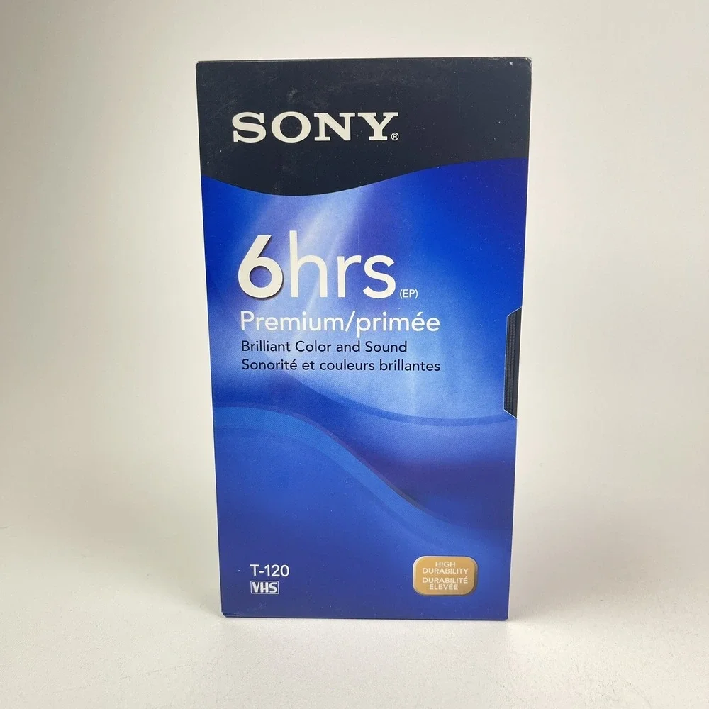 Sony T120VRH Premium Grade VHS Video Tape